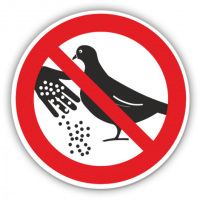 semne pentru porumbeii alimentare interzise